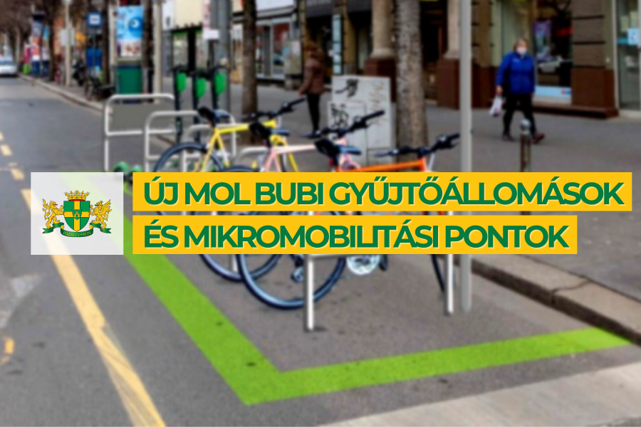 Új MOL Bubi gyűjtőállomások és mikromobilitási pontok a VIII. kerületben